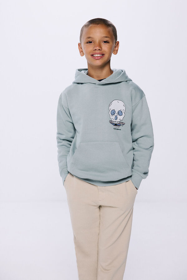 Springfield Kids Sudadera capucha Calavera azul