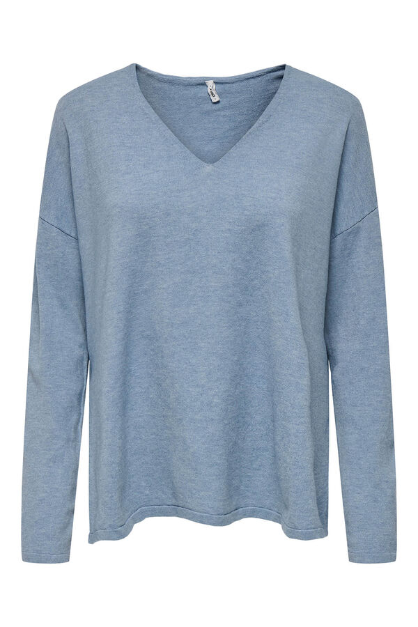 Only Camisola &agrave;s riscas azul