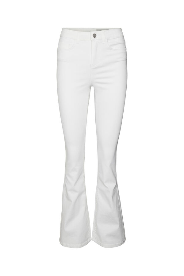 Noisy May Jeans Flare branco