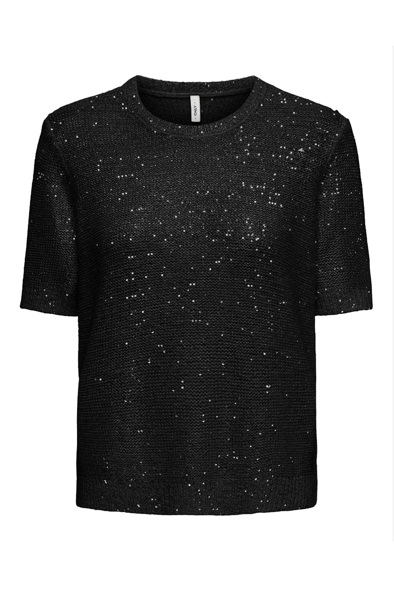 Only Top de punto con lentejuelas