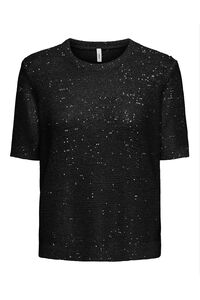 Only Top de malha com lantejoulas