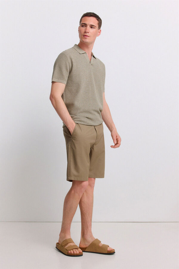 Springfield Bermuda t&eacute;cnica wide & relaxed fit kaki