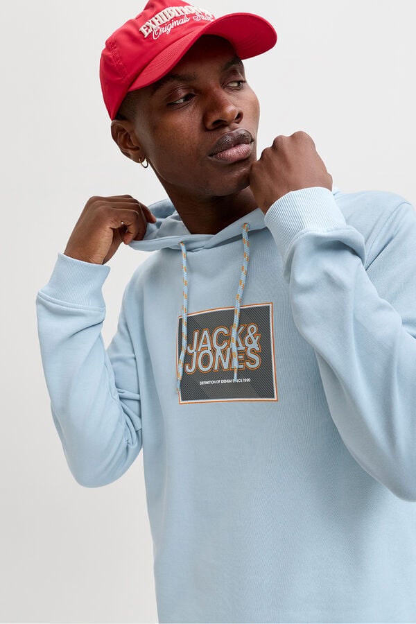 Jack & Jones Sweatshirt capuz azul