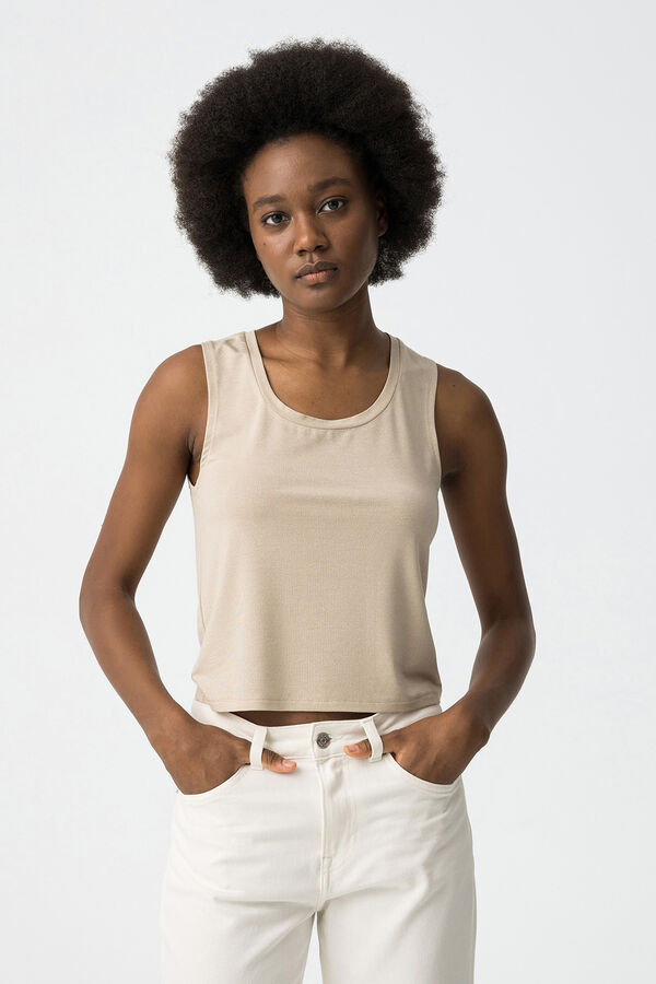 Tiffosi Top B&aacute;sico amarillo