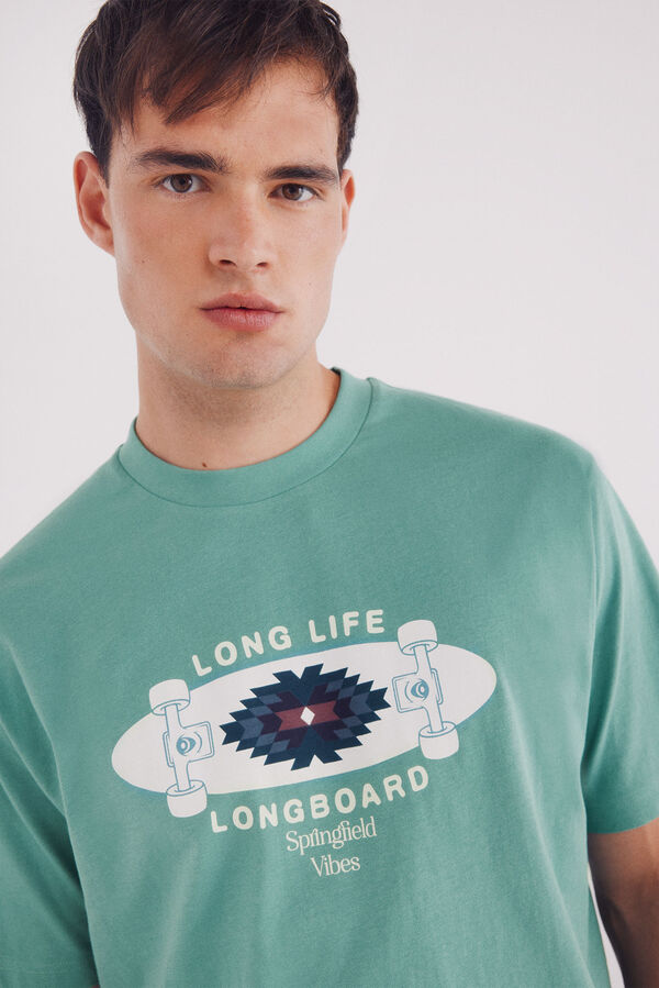 Springfield Camiseta longboard verde