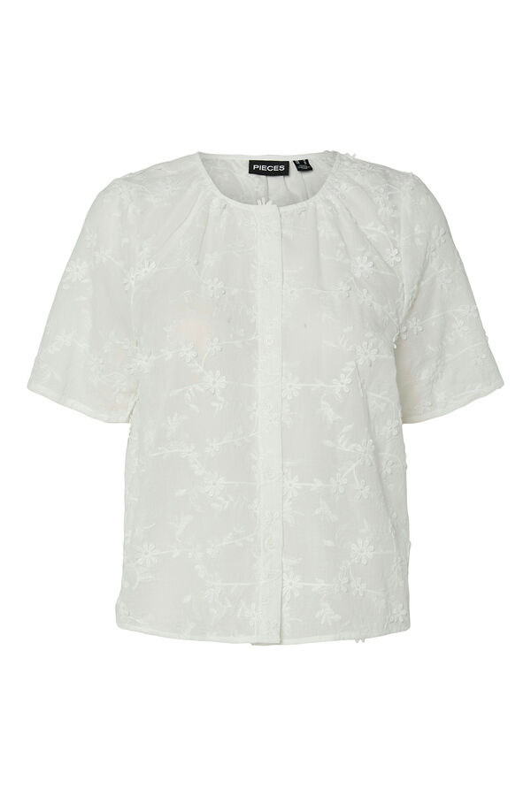 Pieces Blusa de manga curta  branco
