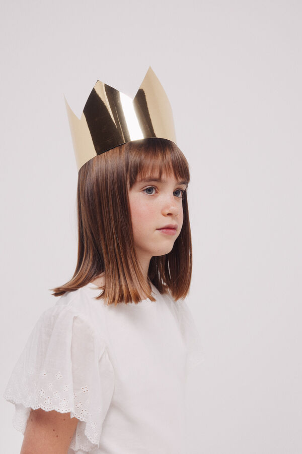 Springfield Kids T-shirt de menina com babados branco