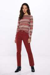 Springfield Jeans kick flare color burdeos