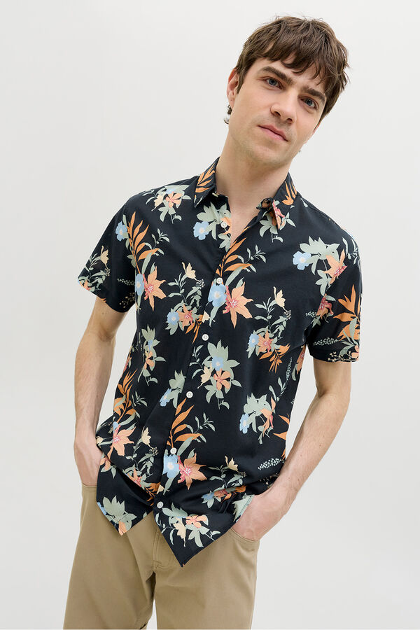 JJ REBEL Camisa estampada azul