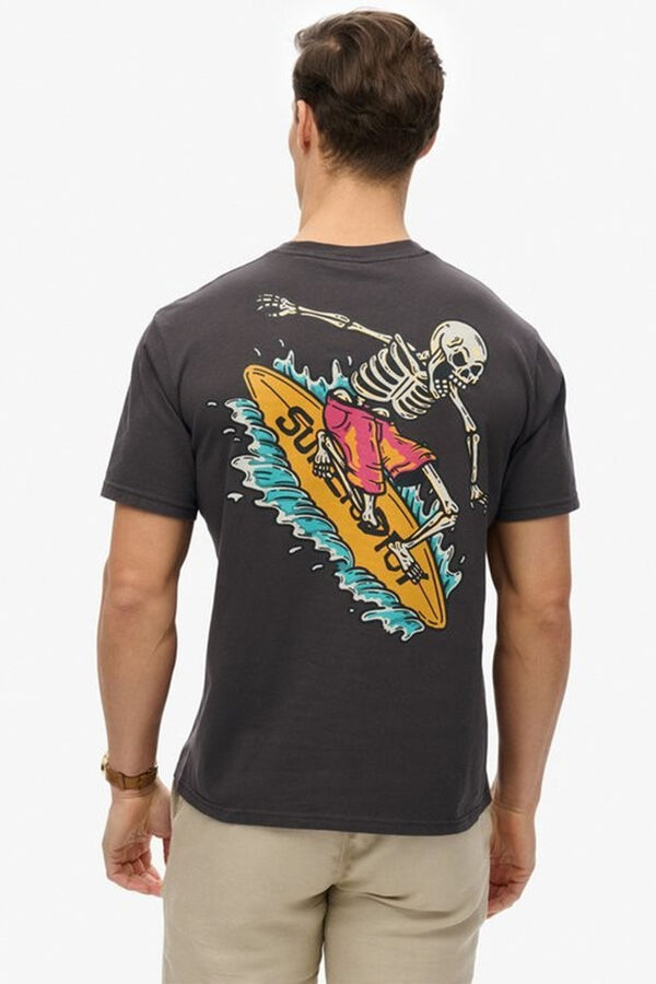 Superdry Camiseta Outdoor Narrative Loose Tee gris