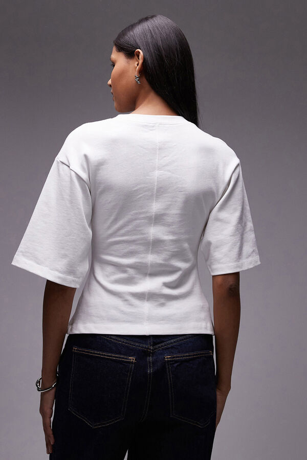 Topshop T-shirt de manga curta branco