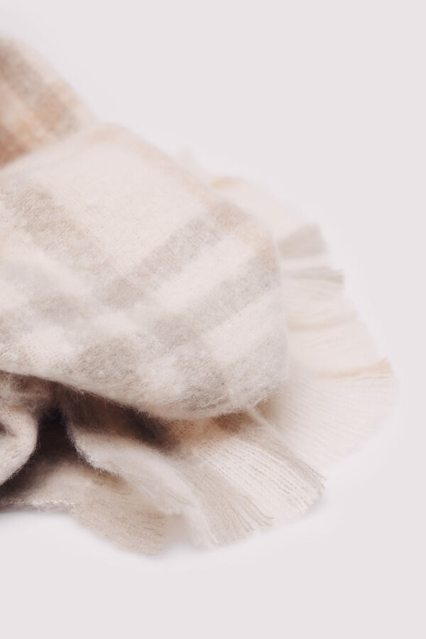 Springfield Bufanda cuadros beige beige