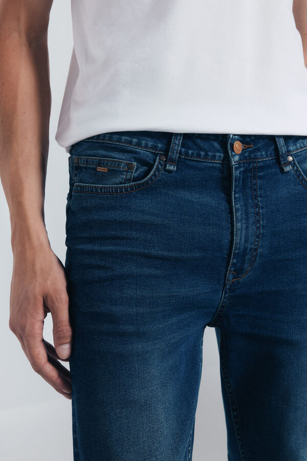 Springfield Cal&ccedil;a jeans skinny fit tingida azul