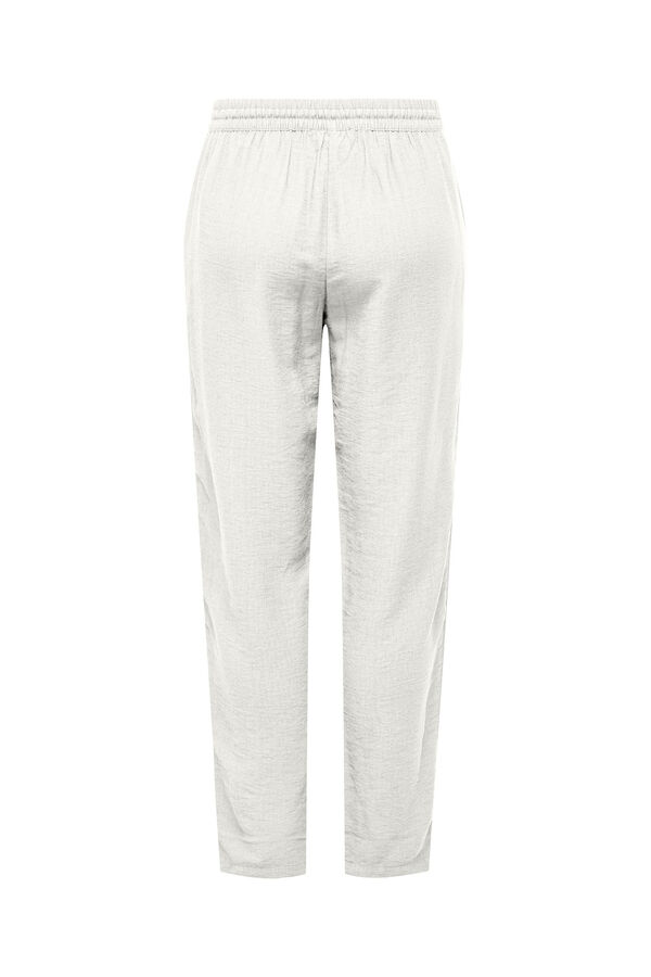 JDY Cal&ccedil;as compridas retas branco