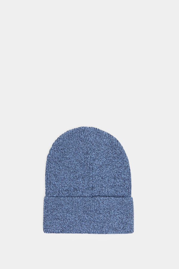 Springfield Gorro beanie reciclado punto canalé azul oscuro