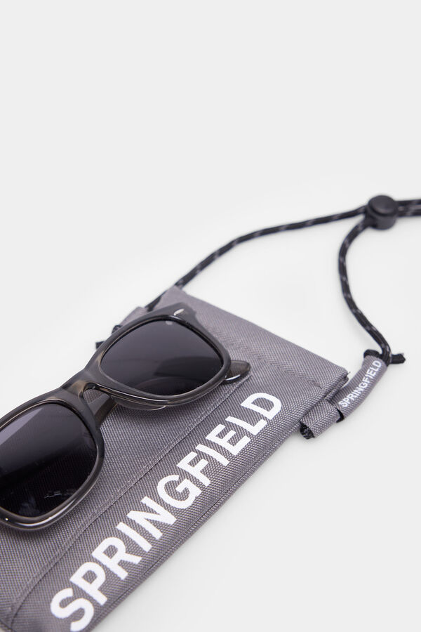 Springfield Gafas de sol pasta cl&aacute;sica gris trasl&uacute;cido gris
