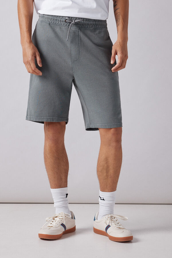Springfield Bermudas jogger lavadas cinzento