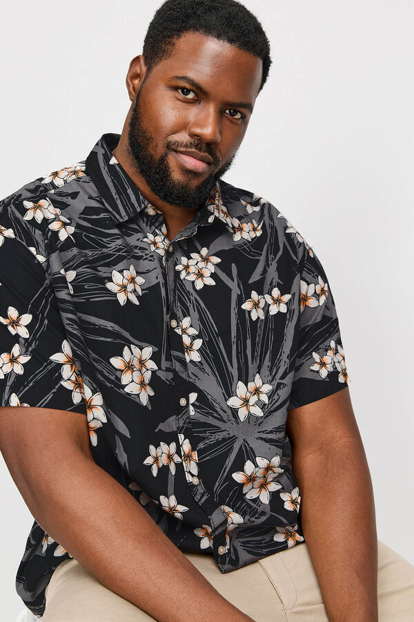 Jack & Jones PLUS Camisa confort fit PLUS negro