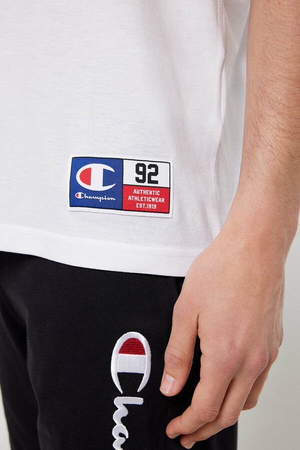 Champion Camiseta manga corta de hombre blanco