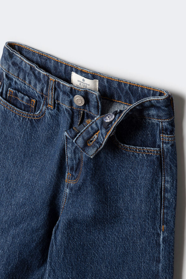 Springfield Kids Pantal&oacute;n denim culotte ni&ntilde;a azul