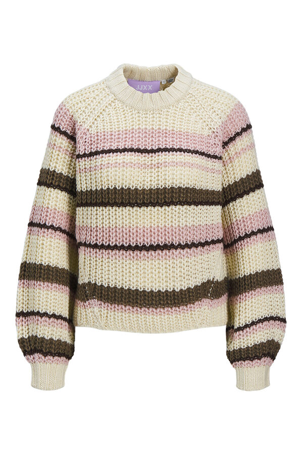 Jack & Jones Camisola riscas multicolorido bege