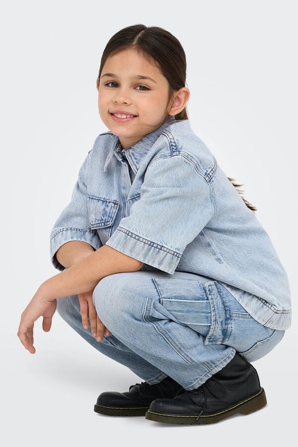 Only Girls Vaquero cargo ni&ntilde;a azul