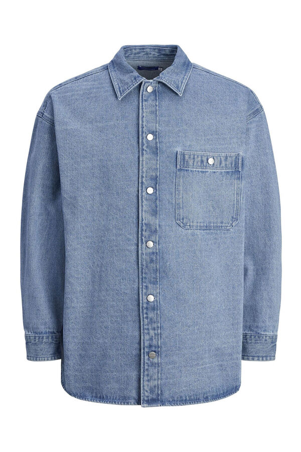 Jack & Jones Camiseta denim larga azul
