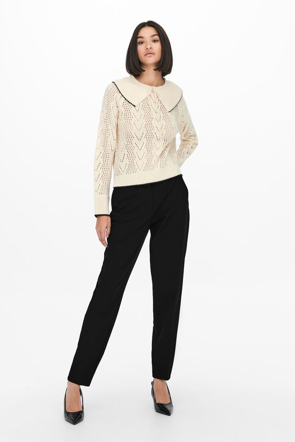 JDY Pantal&oacute;n de corte cl&aacute;sico negro