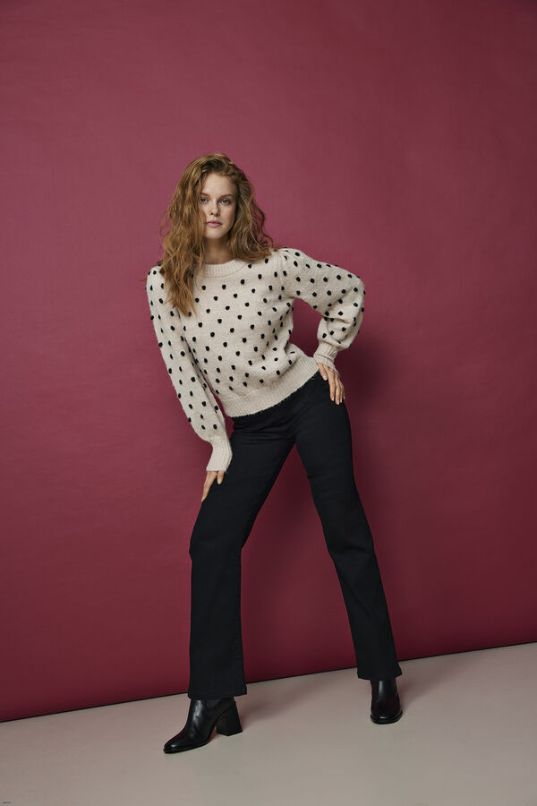 JDY Jeans retas de tecido elástico preto