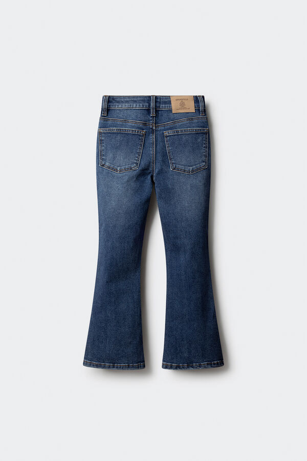 Springfield Kids Cal&ccedil;a denim flare para meninas azul