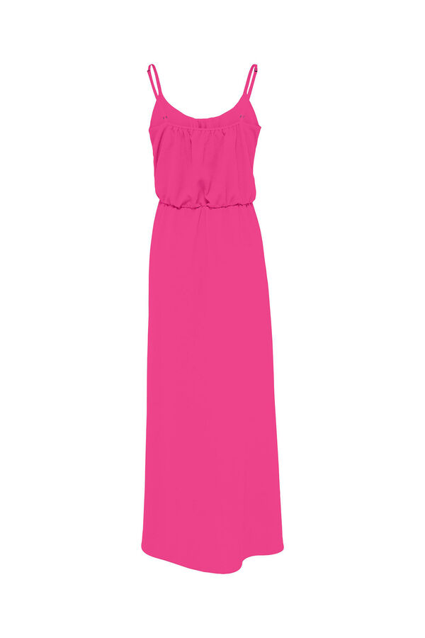 Only Vestido longo com al&ccedil;as ajust&aacute;veis rosa