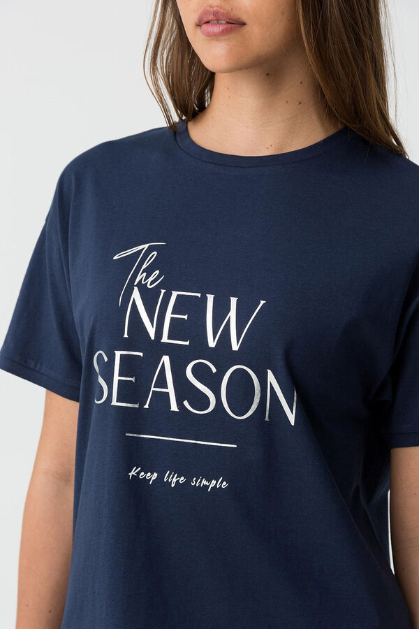 Tiffosi Camiseta estampada azul