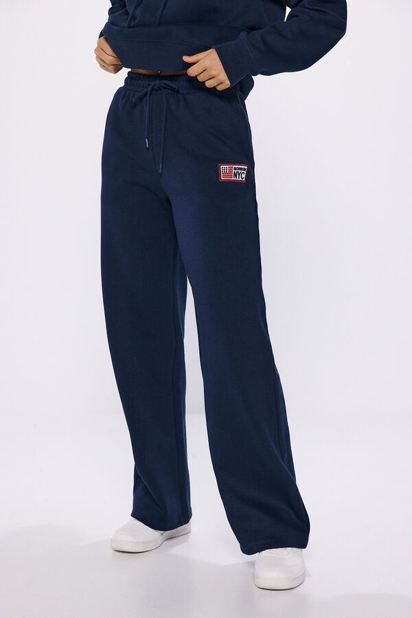 Springfield Pantal&oacute;n jogger algod&oacute;n azul