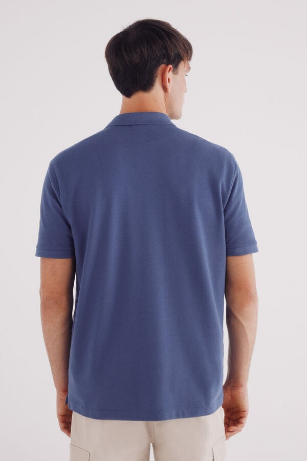 Springfield Polo piqu&eacute; b&aacute;sico regular fit azul
