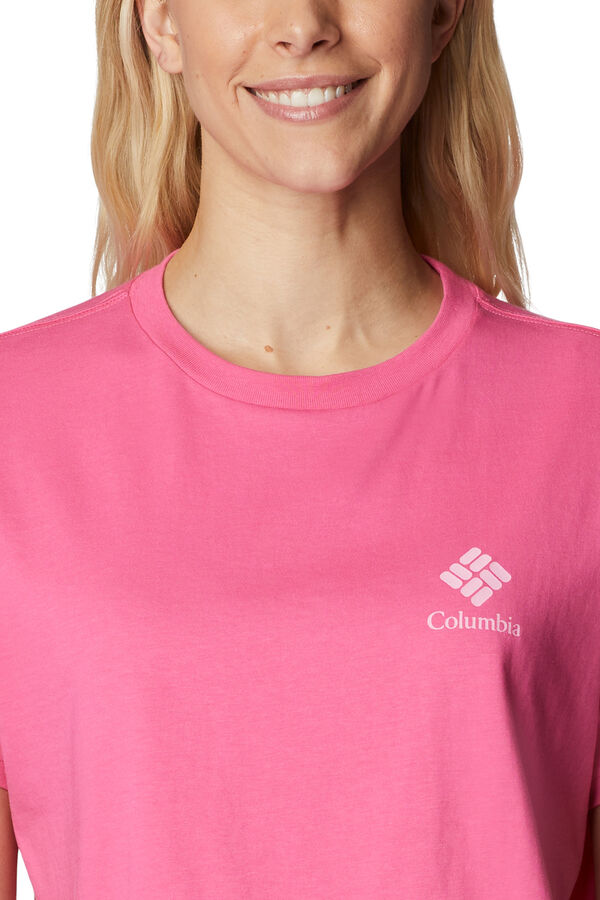 Springfield T-shirt curta estampada Columbia North Cascades™ para mulher rosa