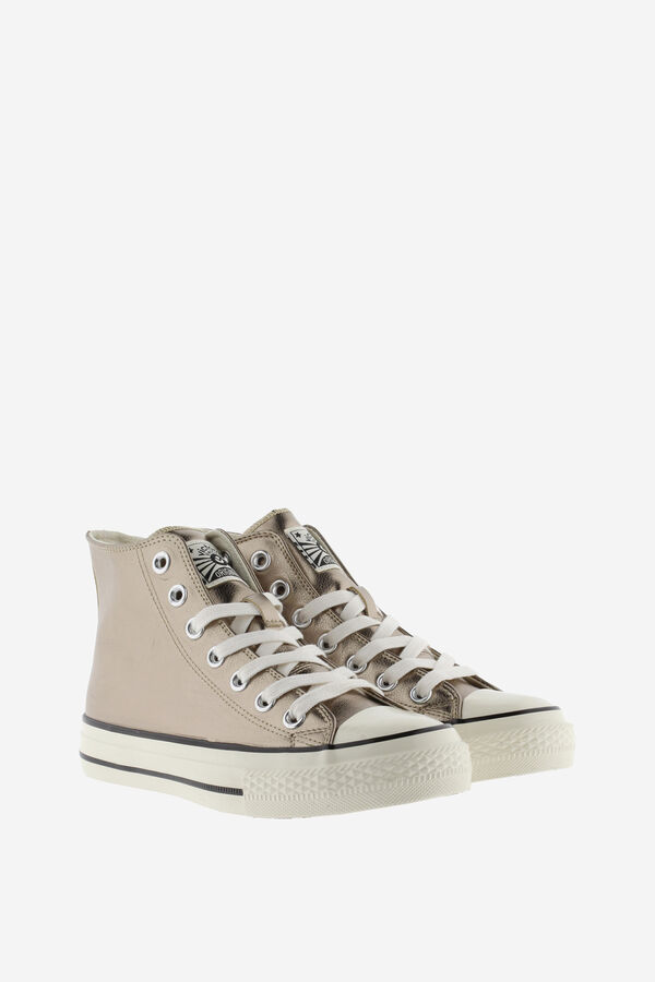 Victoria Zapatillas abotinadas efecto piel amarillo