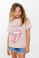 Springfield Kids T-shirt Rolling Stones menina rosa
