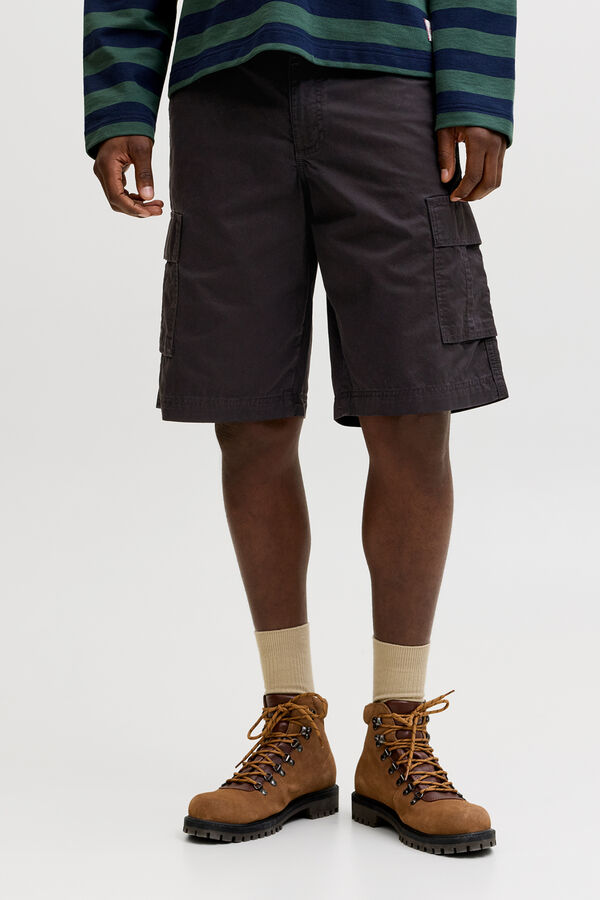 Jack & Jones Bermuda cargo relaxed negro