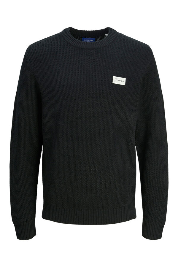 Jack & Jones Jersey b&aacute;sico algod&oacute;n negro