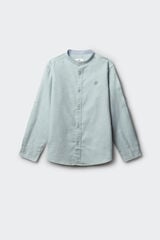 Springfield Kids Camisa cuello mao ni&ntilde;o verde