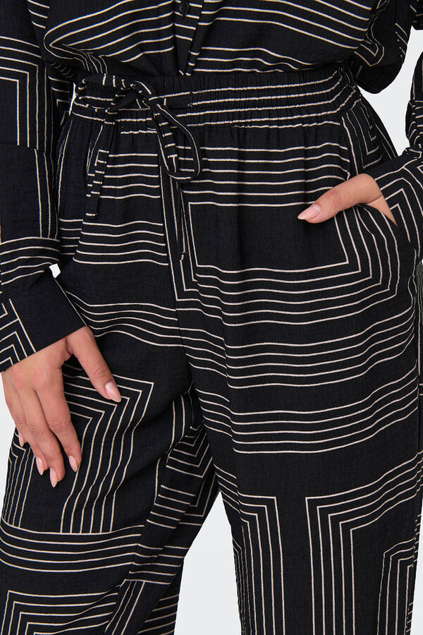 JDY Pantalones anchos negro