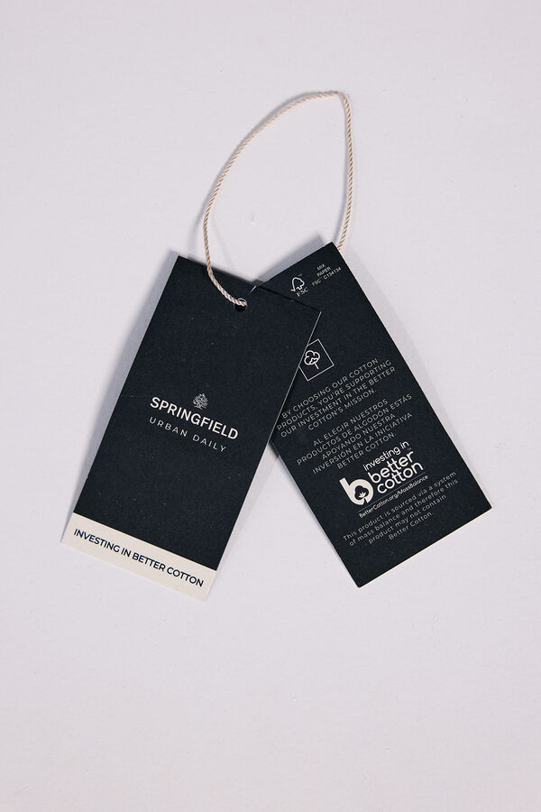 Springfield Pantalón chino vestir comfort slim fit azul