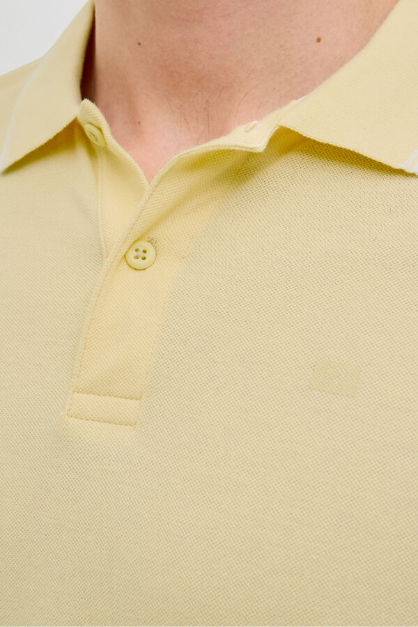 JJ REBEL Polo regular fit amarillo