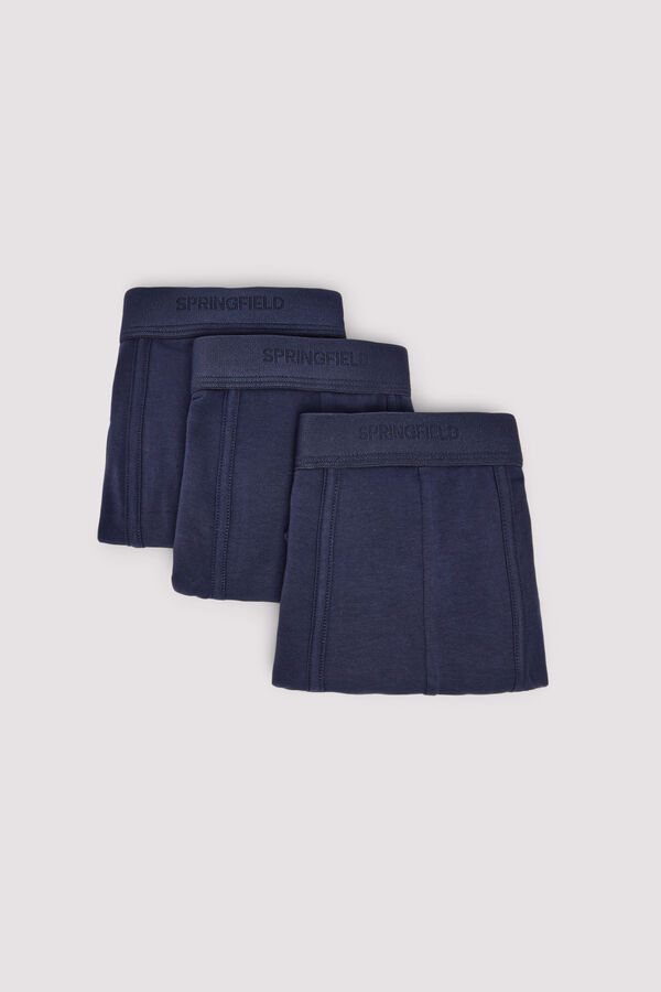 Springfield Pack 3 boxers b&aacute;sicos azul