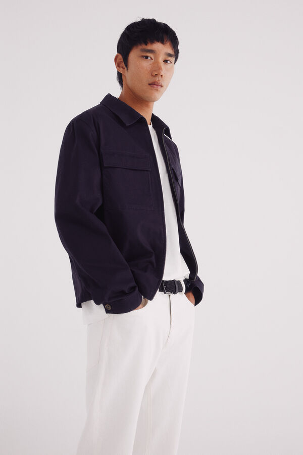 Springfield Jeans blanco straight fit marfil