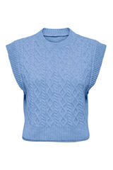 Only Colete de l&atilde; azul