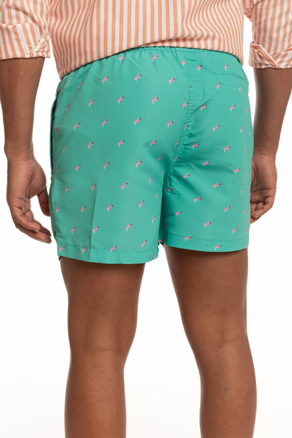 Celopman Fato de banho estampado verde