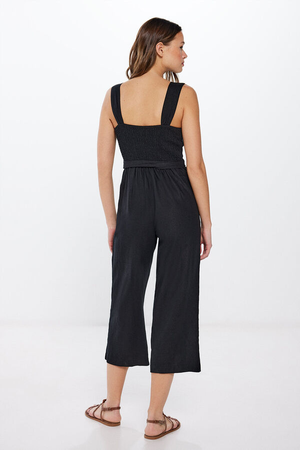 Springfield Mono Negro Tirantes Lino negro