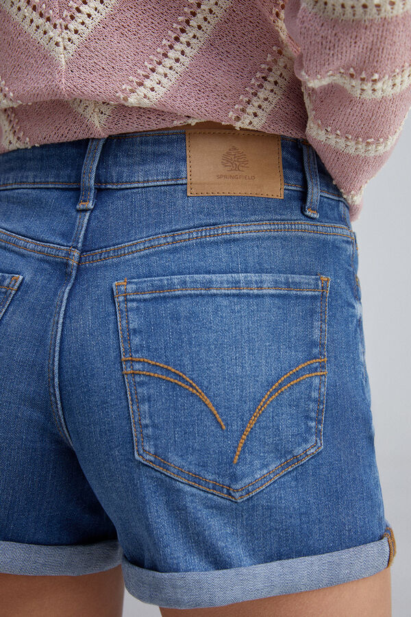 Springfield Shorts vaqueros básicos azul