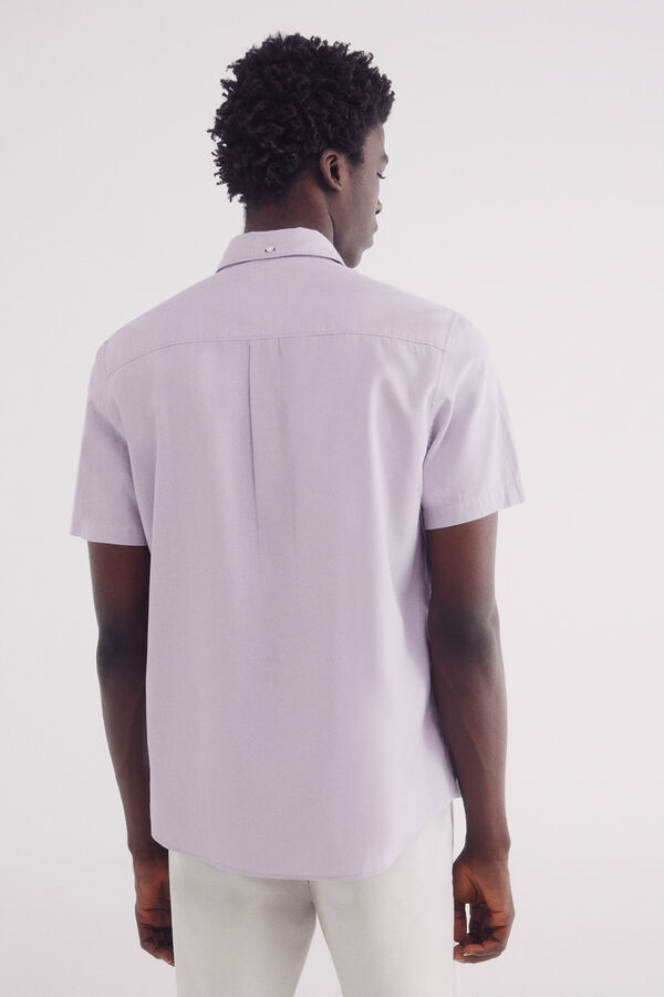 Springfield Camisa manga corta estructura bicolor fucsia